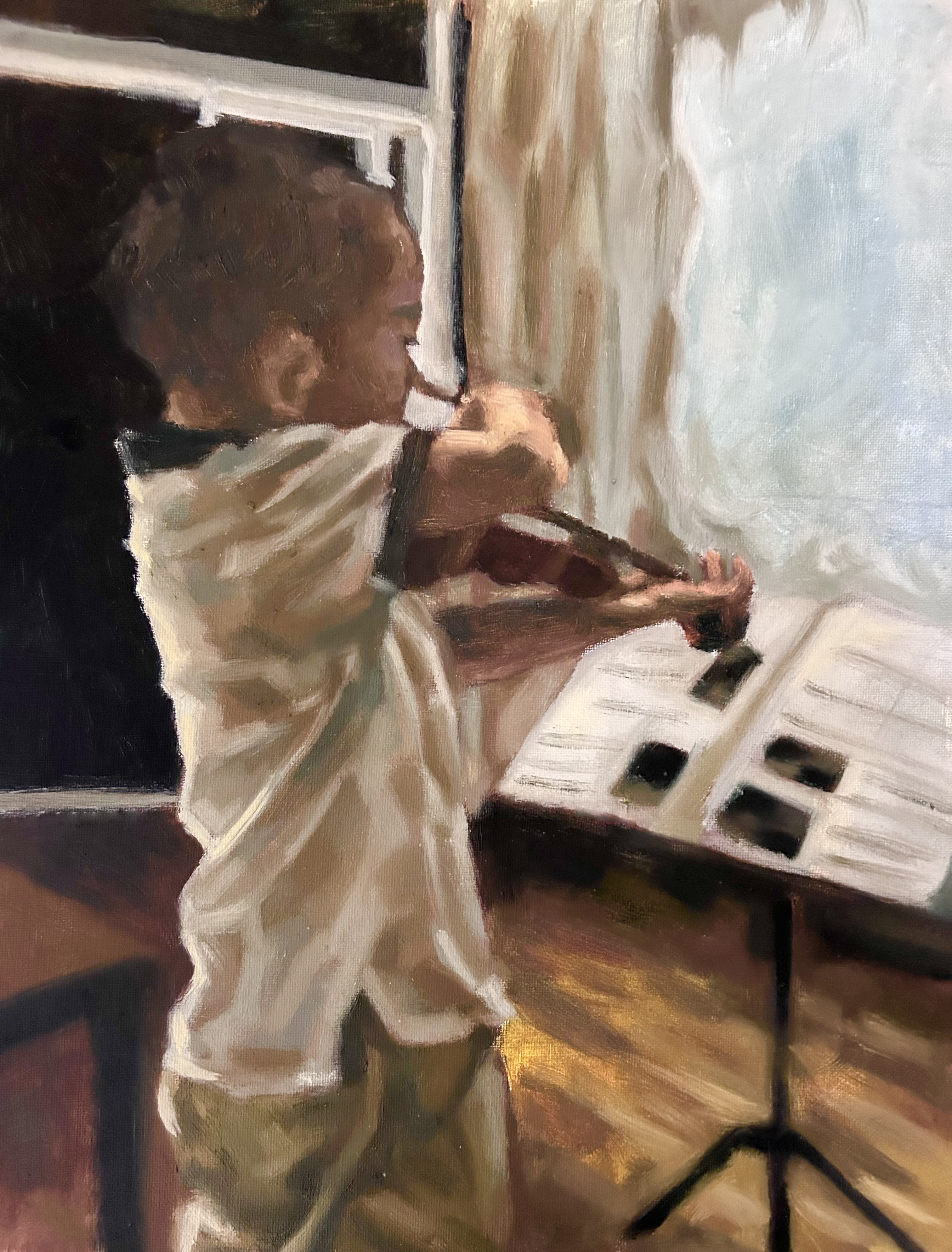 Self-Portrait Playing the Violin